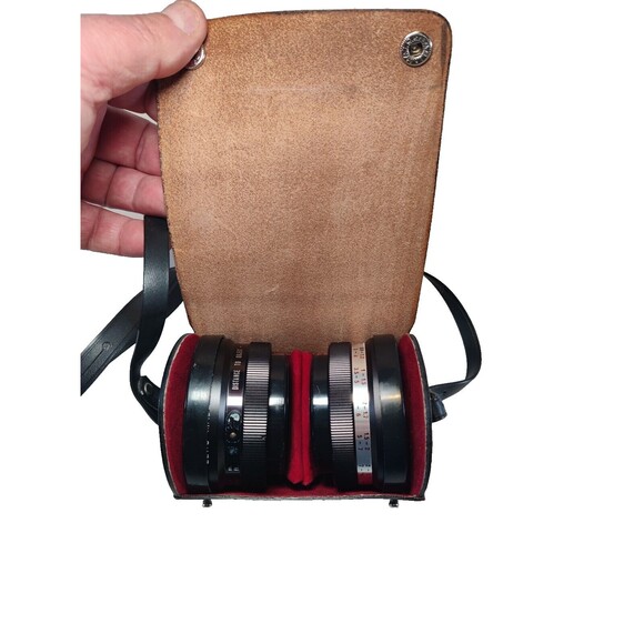 Set Of 2 Yashica Yashikor AUX Wide Angle & Telephoto 1:4 S007 & S008 Lens W/Case - Picture 4 of 10